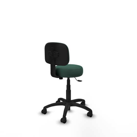 Silla Llanos giratorio bali verde botella base poliamida 600 ruedas nailon 50