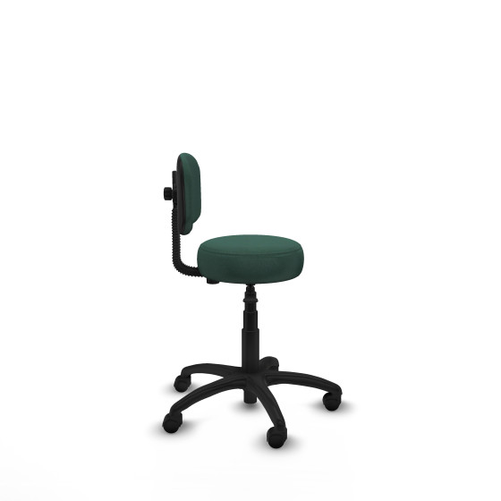 Silla Llanos giratorio bali verde botella base poliamida 600 ruedas nailon 50