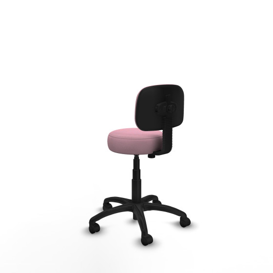 Silla Llanos giratorio bali rosa base poliamida 600 ruedas nailon 50