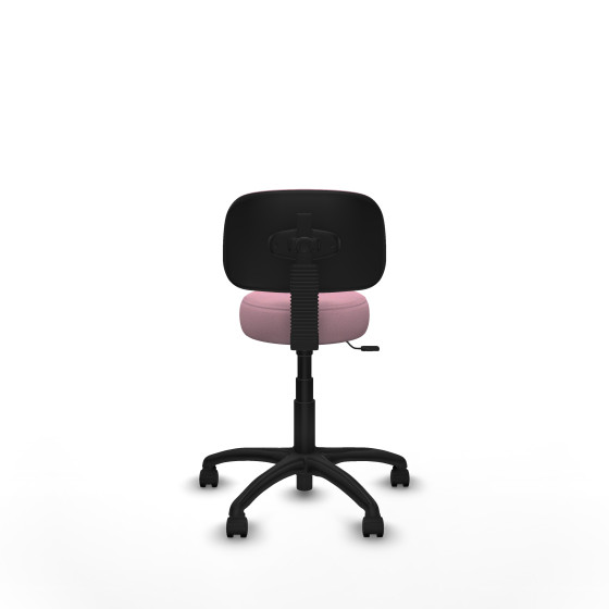 Silla Llanos giratorio bali rosa base poliamida 600 ruedas nailon 50