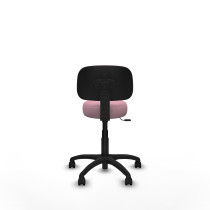 Silla Llanos giratorio bali rosa base poliamida 600 ruedas nailon 50
