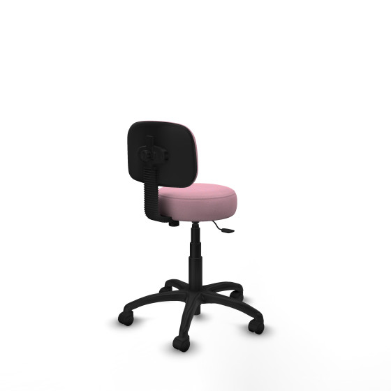 Silla Llanos giratorio bali rosa base poliamida 600 ruedas nailon 50