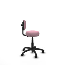 Silla Llanos giratorio bali rosa base poliamida 600 ruedas nailon 50