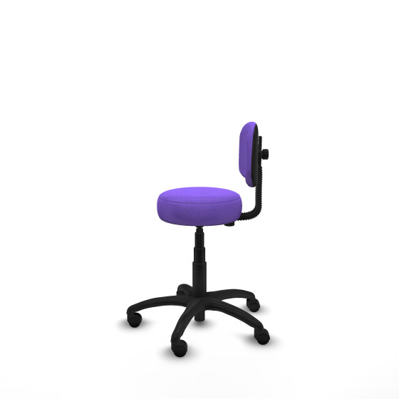 Silla Llanos giratorio bali lila base poliamida 600 ruedas nailon 50