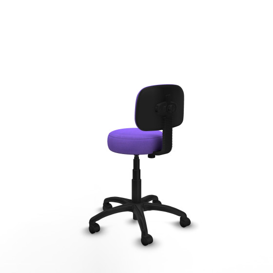 Silla Llanos giratorio bali lila base poliamida 600 ruedas nailon 50