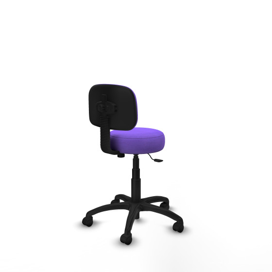 Silla Llanos giratorio bali lila base poliamida 600 ruedas nailon 50