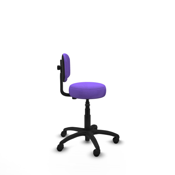 Silla Llanos giratorio bali lila base poliamida 600 ruedas nailon 50