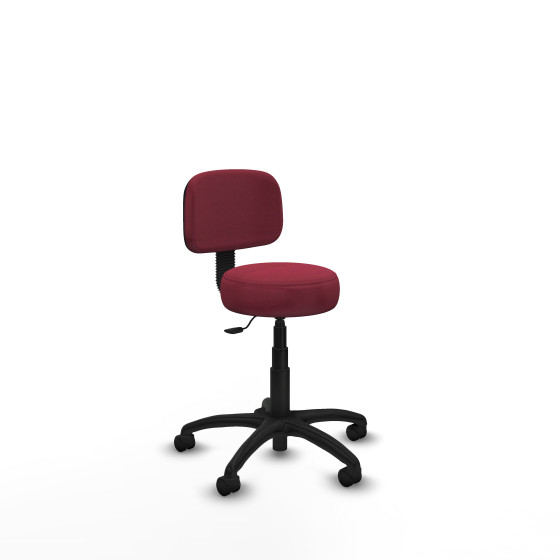 Silla Llanos giratorio bali granate base poliamida 600 ruedas nailon 50
