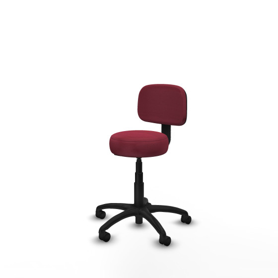 Silla Llanos giratorio bali granate base poliamida 600 ruedas nailon 50