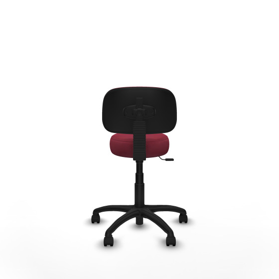 Silla Llanos giratorio bali granate base poliamida 600 ruedas nailon 50