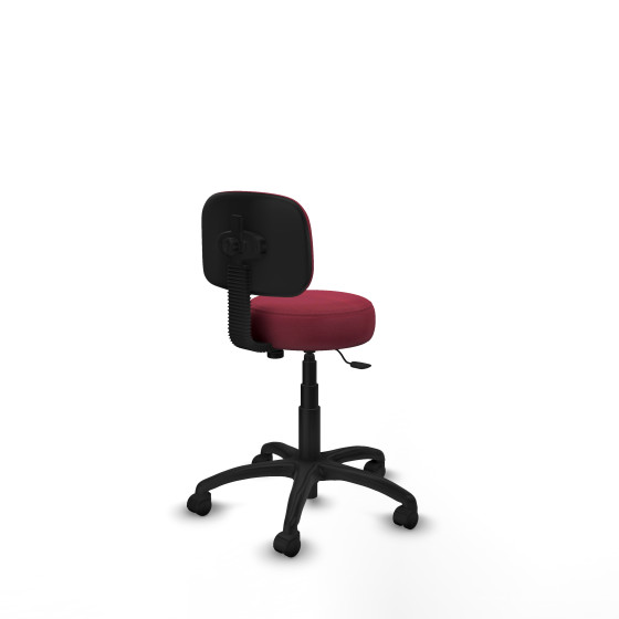 Silla Llanos giratorio bali granate base poliamida 600 ruedas nailon 50