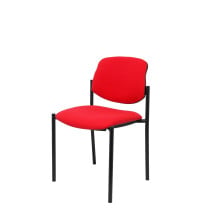 Silla fija Styl bali rojo chasis negro