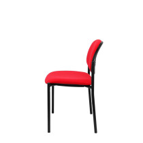 Silla fija Styl bali rojo chasis negro