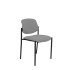 Silla fija Styl bali gris claro chasis negro