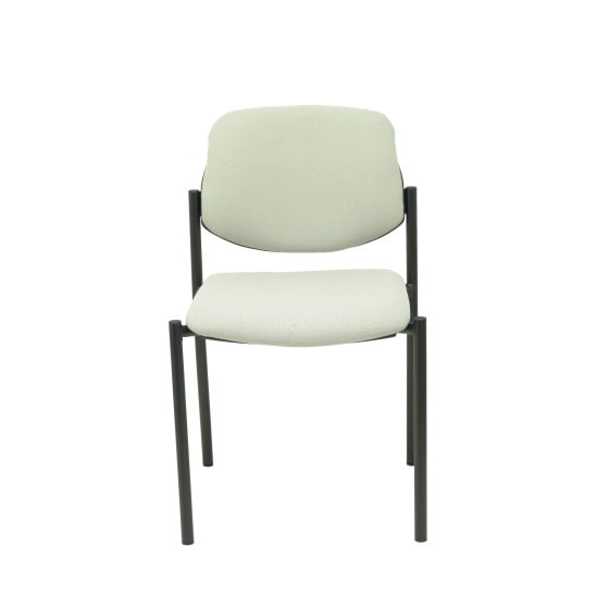 Silla fija Styl bali gris claro chasis negro