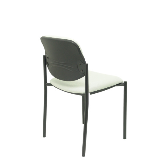 Silla fija Styl bali gris claro chasis negro