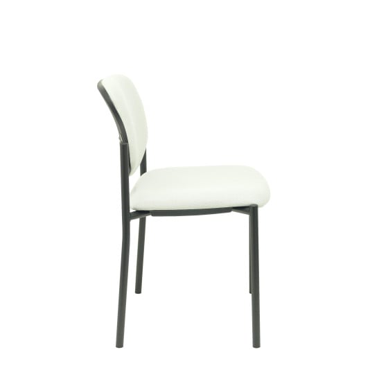 Silla fija Styl bali gris claro chasis negro