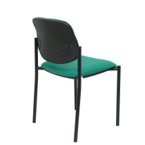 Silla fija Styl bali verde esmeralda chasis negro