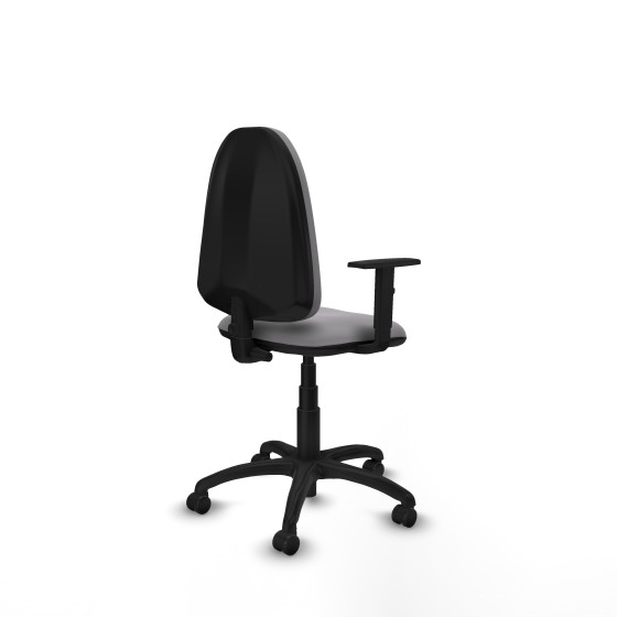 Aýna CP similpiel gris brazos 1D base poliamida ruedas engomadas 50mm