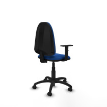 Aýna CP similpiel azul brazos 1D base poliamida ruedas engomadas 50mm