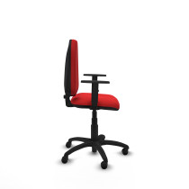 Aýna CP similpiel rojo brazos 1D base poliamida ruedas engomadas 50mm