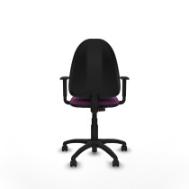 Aýna CP similpiel morado brazos 1D base poliamida ruedas engomadas 50mm