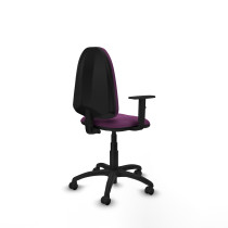 Aýna CP similpiel morado brazos 1D base poliamida ruedas engomadas 50mm