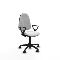 Algarra CP bali blanco brazos fijos base poliamida ruedas autofrenantes 50mm