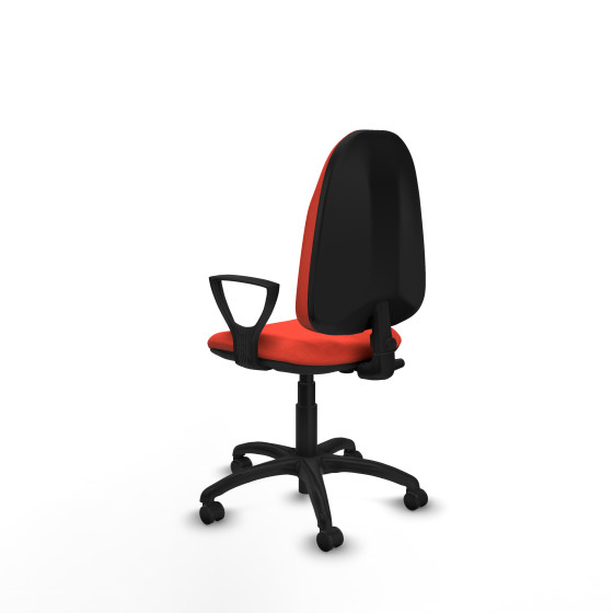 Algarra CP bali naranja oscuro brazos fijos base poliamida ruedas autofrenantes 50mm