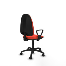 Algarra CP bali naranja oscuro brazos fijos base poliamida ruedas autofrenantes 50mm