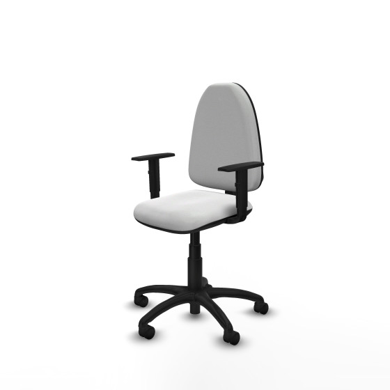 Aýna CP bali blanco brazos 1D base poliamida ruedas nailon 50mm