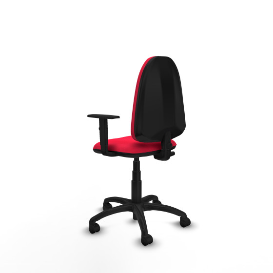 Aýna CP bali rojo brazos 1D base poliamida ruedas nailon 50mm