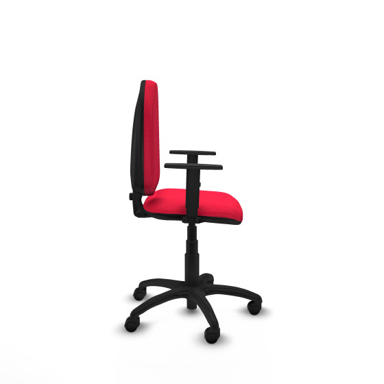 Aýna CP bali rojo brazos 1D base poliamida ruedas nailon 50mm