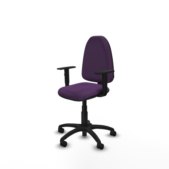 Aýna CP bali morado brazos 1D base poliamida ruedas nailon 50mm
