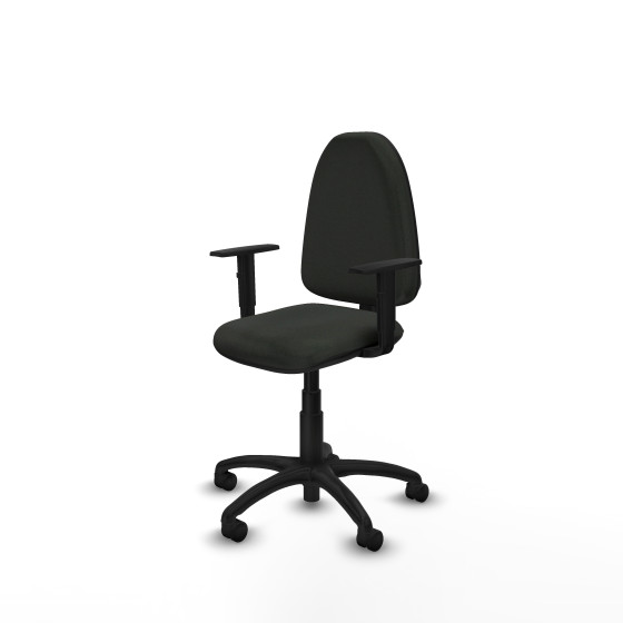 Aýna CP bali negro brazos 1D base poliamida ruedas nailon 50mm