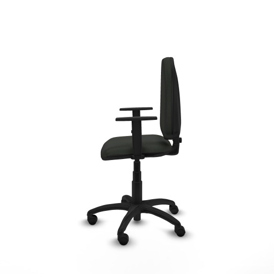 Aýna CP bali negro brazos 1D base poliamida ruedas nailon 50mm