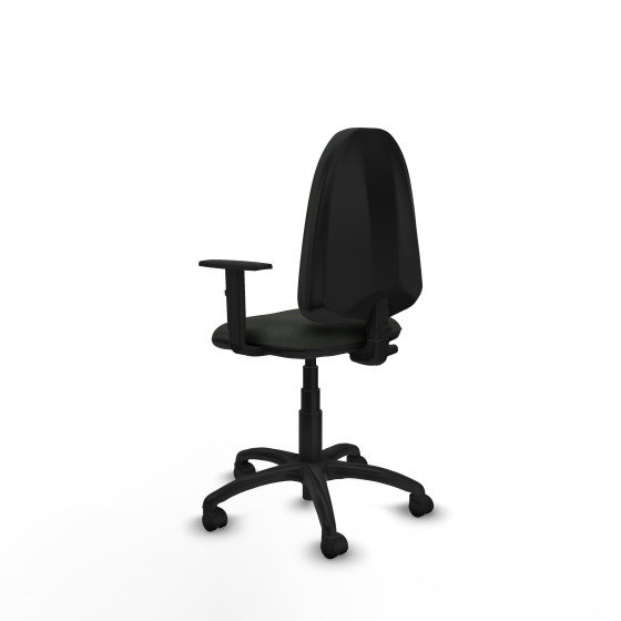 Aýna CP bali negro brazos 1D base poliamida ruedas nailon 50mm