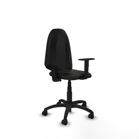 Aýna CP bali negro brazos 1D base poliamida ruedas nailon 50mm