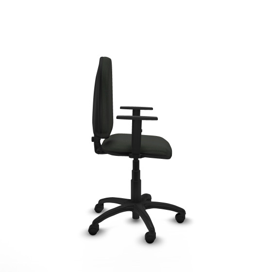 Aýna CP bali negro brazos 1D base poliamida ruedas nailon 50mm