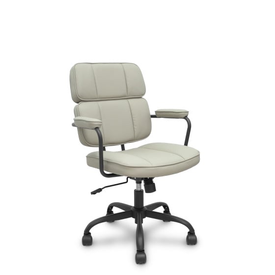 Silla Opti518 basculante simipiel beige.