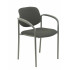 Silla fija Styl bali negro chasis negro con brazos