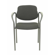 Silla fija Styl bali negro chasis negro con brazos