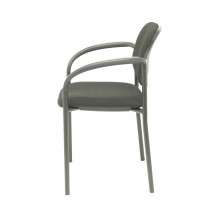 Silla fija Styl bali negro chasis negro con brazos