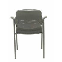 Silla fija Styl bali negro chasis negro con brazos