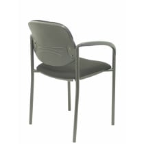 Silla fija Styl bali negro chasis negro con brazos