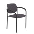 Silla fija Styl bali gris oscuro chasis negro con brazos