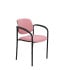 Silla fija Styl bali rosa chasis negro con brazos