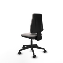 Elche CP similpiel blanco base piramidal ruedas nailon 65mm