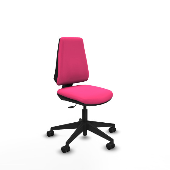 Elche CP similpiel rosa base piramidal ruedas nailon 65mm