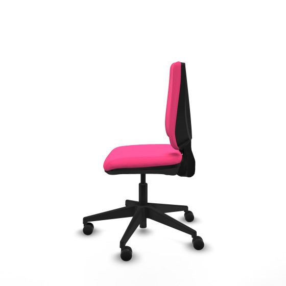 Elche CP similpiel rosa base piramidal ruedas nailon 65mm